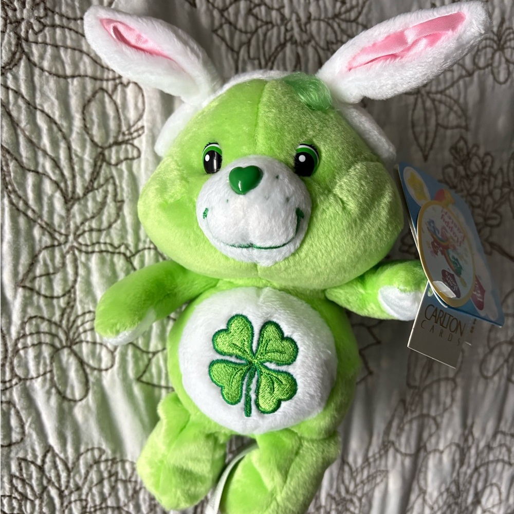NWT / Care Bears / Easter Collection / Good Luck Bear / 20th Anniversary